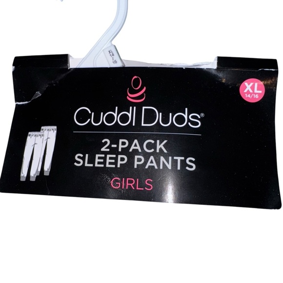 NWT CUDDL DUDS 2 Pack Girls Pajama Pants Bottoms Dog Tie-Dye Print Size XL 14/16 - Picture 6 of 8